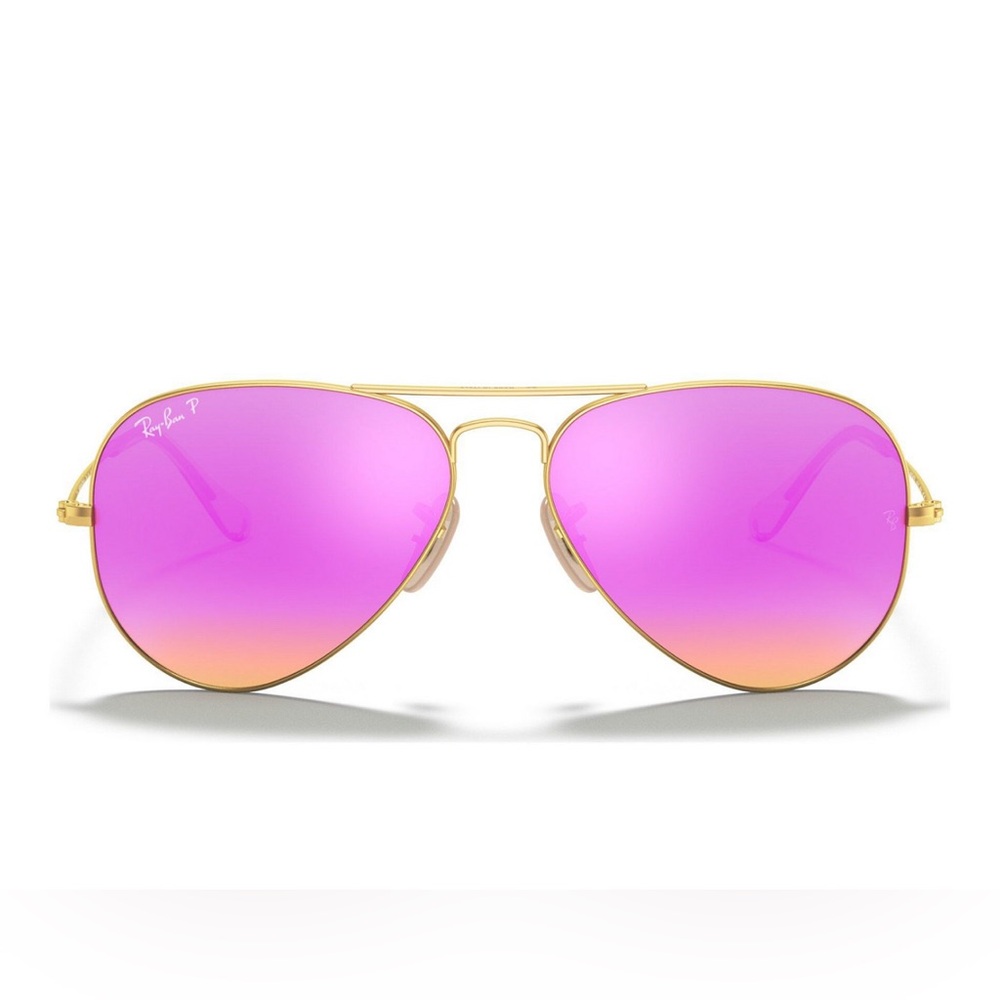 Ray-Ban Polarized Sunglasses, RB3025 AVIATOR MIRROR - Picture 3 of 6